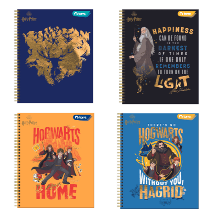 CUADERNO TORRE UNIV. CLASICO 7mm 100 Hjs. HARRY POTTER 2