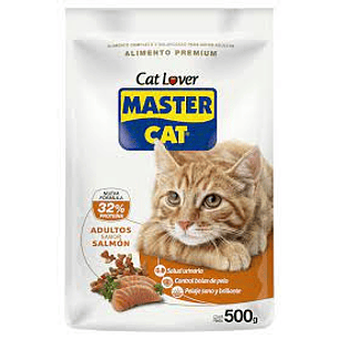 ALIMENTO PREMIUM MASTER CAT SALMON 500GRS.