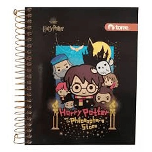 CUADERNO TORRE POCKET 5mm 100 Hjs PUNTOS HARRY POTTER
