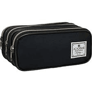 ESTUCHE TILIBRA ACADEMIE TRIPLE NEGRO