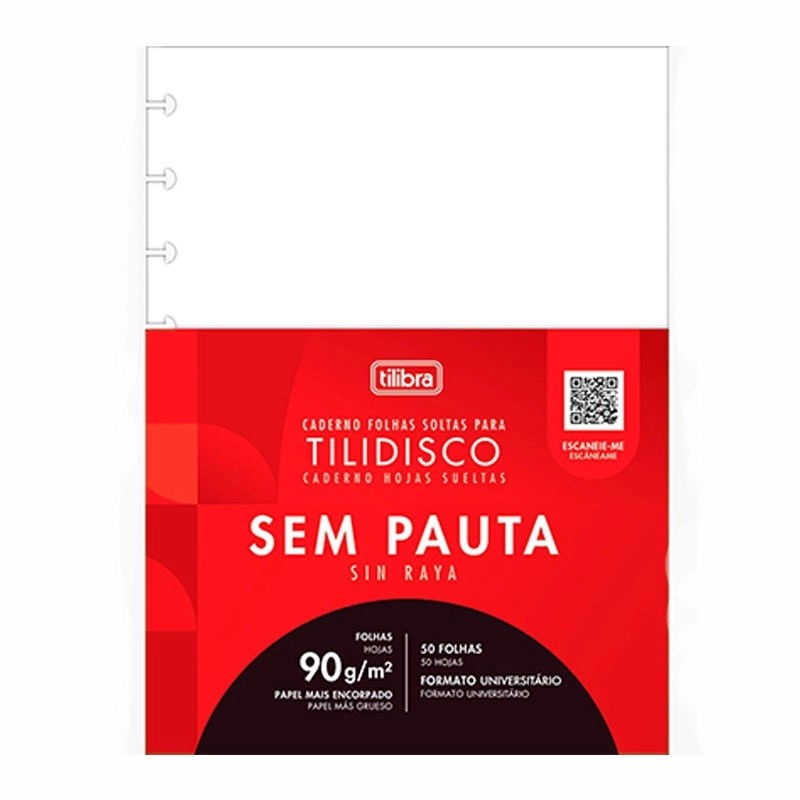 REPUESTO TILIBRA TILIDISCO HOJA BLANCA 200MM X 275MM 50 HJS. 1