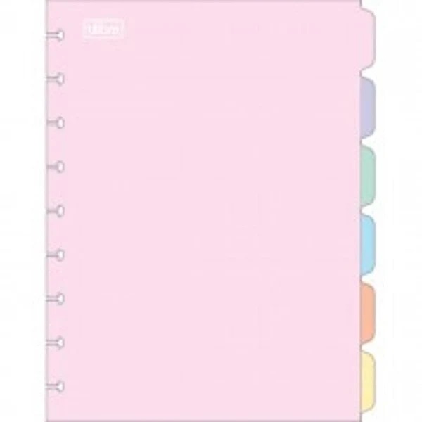 SEPARADOR TILIBRA TILIDISCO COLORES PASTEL 202MM X 275MM 6 HJS. 1