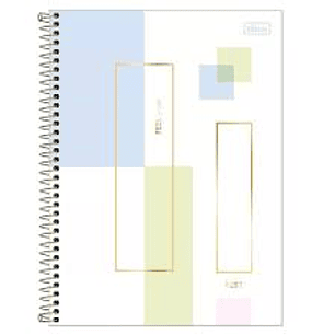 CUADERNO TILIBRA 1/2 OFICIO 7mm 160 Hjs 4 MATERIAS MIDTOWN ( DESC. )