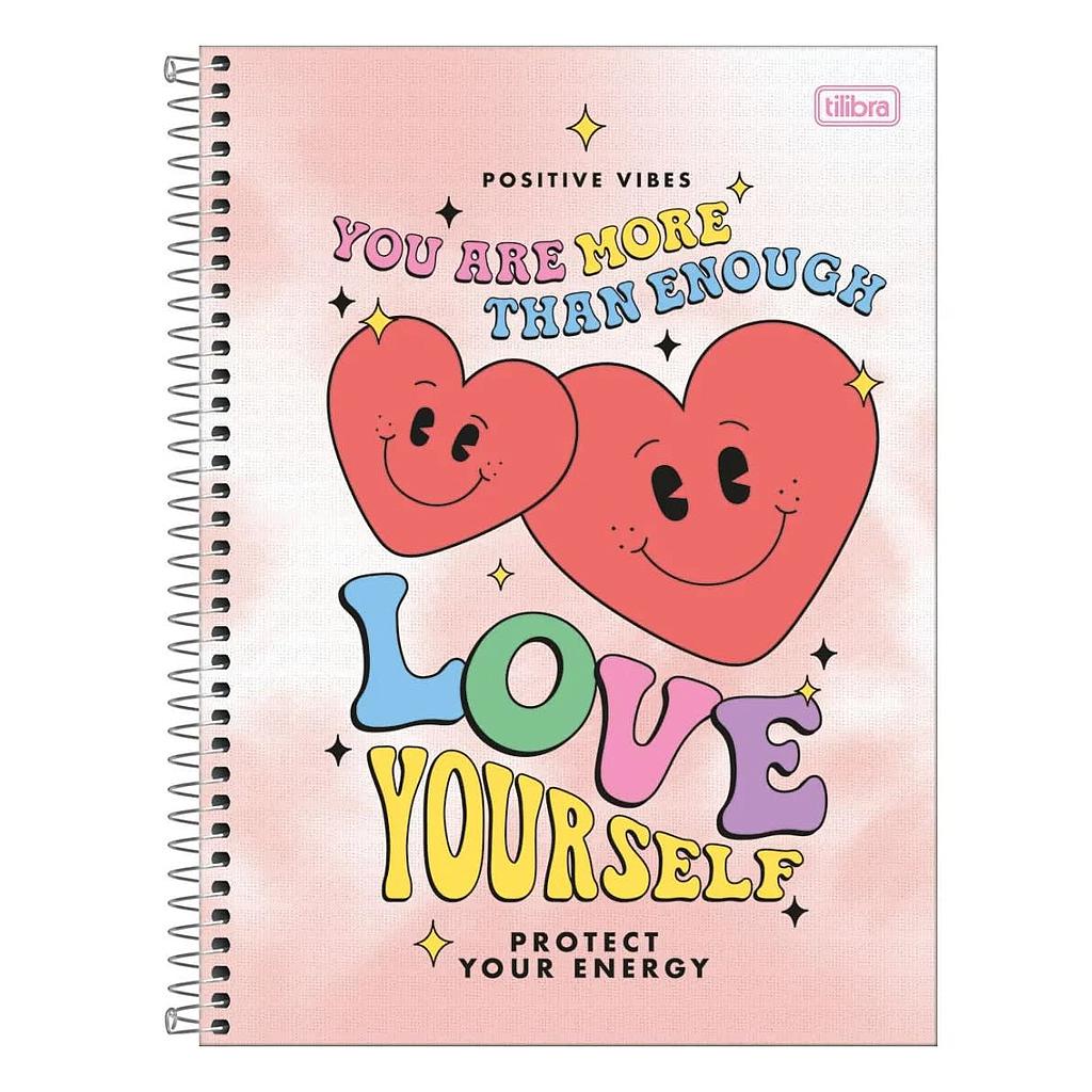 CUADERNO TILIBRA CARTA 7mm 160 Hjs 4 MATERIAS GOOD VIBES  1