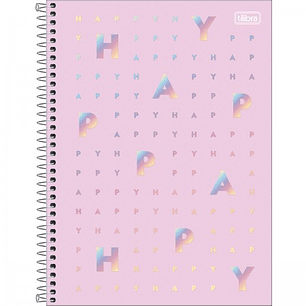 CUADERNO TILIBRA CARTA 7mm 200 Hjs 5 MATERIAS HAPPY 