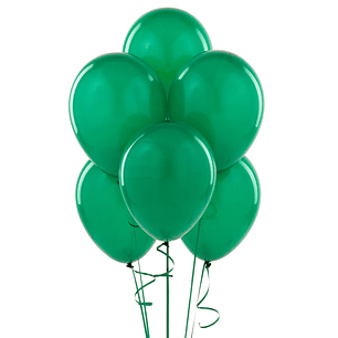 GLOBO GLAM LISO N° 9 VERDE OSCURO 25 Unid.