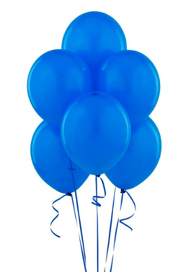 GLOBO GLAM LISO N° 9 AZUL 25 UNID. 1