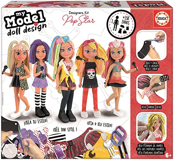 JUEGO MY MODEL DOLL DESIGN POP STAR +30 ACCESORIOS +6 1