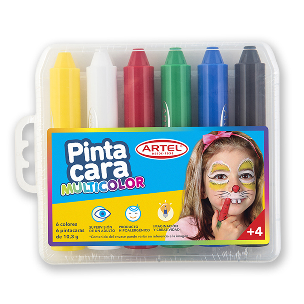 LAPIZ PINTA CARA ARTEL 6 COLORES  1