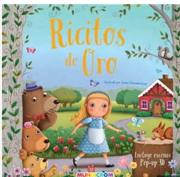 LIBRO MUNDICROM RICITOS DE ORO POP-UP 3D 1