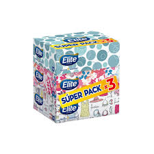 PAÑUELOS ELITE FACIAL D/HOJA PACK 3 X 90 UNID. 1