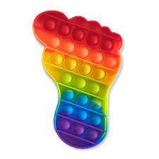 JUEGO POP IT DE SILICONA FORMA DE PIE +3 (AT-1240) 1