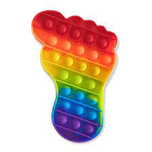 JUEGO POP IT DE SILICONA FORMA DE PIE +3 (AT-1240)