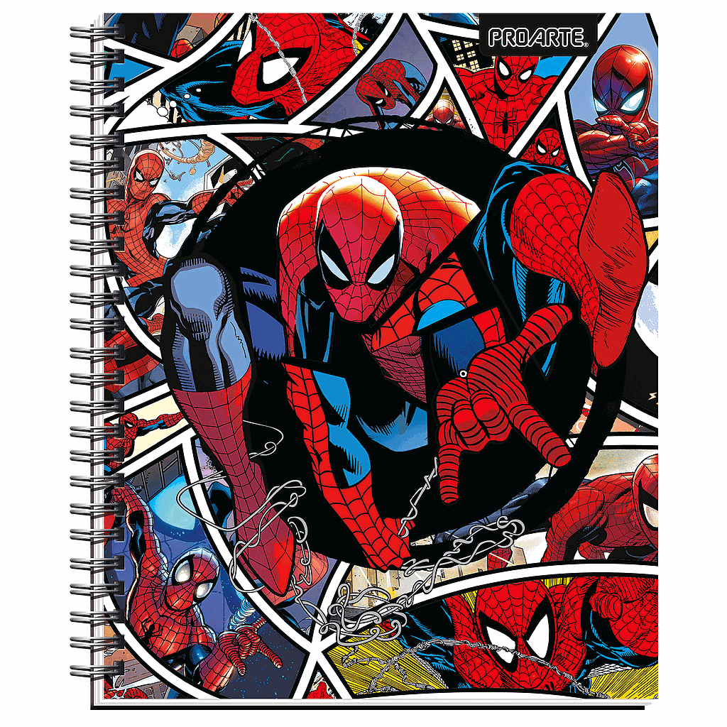 CUADERNO PROARTE UNIV. 7mm 100 Hjs TED/ ED SPIDERMAN  1