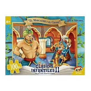 PUZZLE 100 PIEZAS EL MERCADER Y EL GENIO 35X50CMS. (AA-1080)