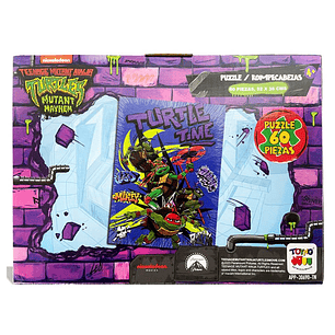PUZZLE 60 PZS 52 X 38 CMS TURTLES TOYNG 4+ APP-30690