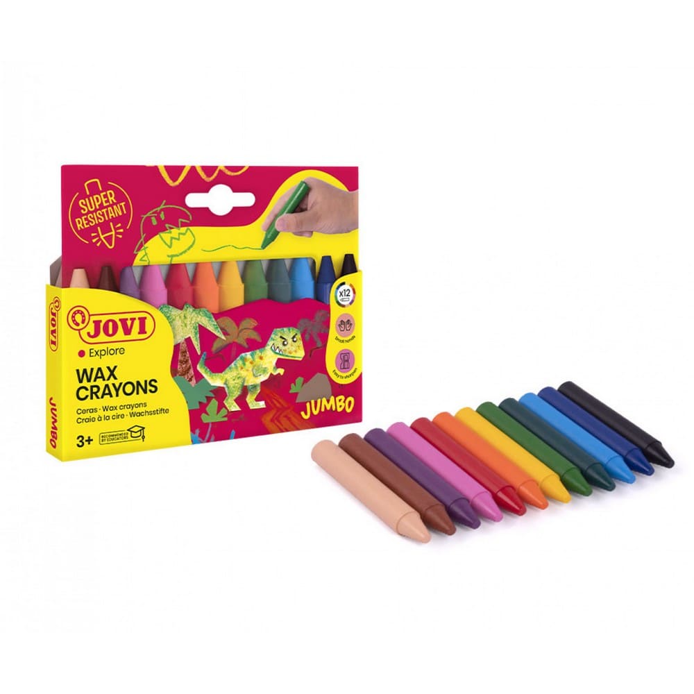 CRAYONES DE CERA JUMBO JOVI 12 COLORES  1