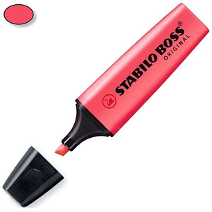 DESTACADOR STABILO BOSS ROJO FLUORECENTE 70/40