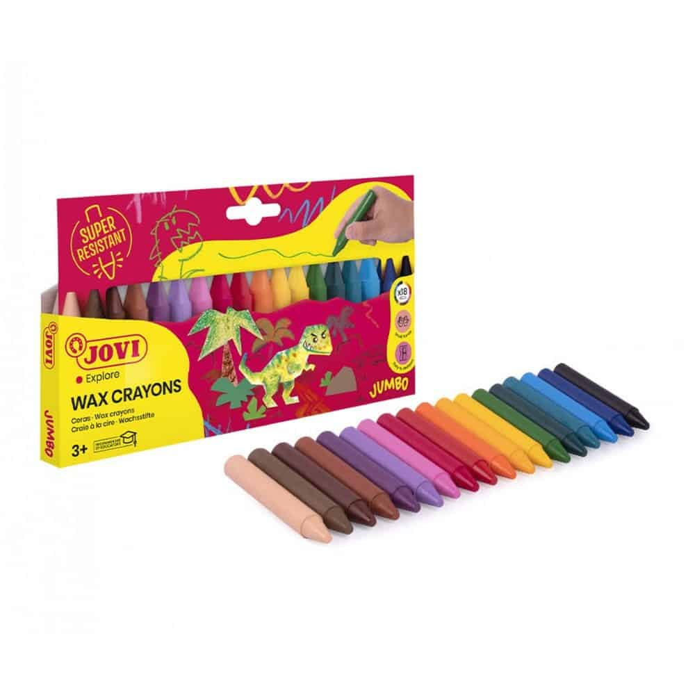 CRAYONES DE CERA JUMBO JOVI 18 COLORES 1