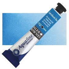 ACUARELA AQUAFINE AZUL CERULEO TUBO 8ML