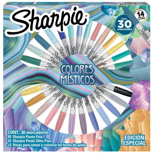 MARCADORES SHARPIE COLORES MISTICOS 30 UN 1