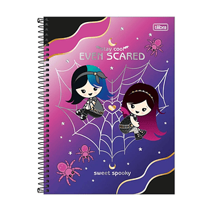 CUADERNO TILIBRA CARTA 7mm 160 Hjs 4 MATERIAS SWEET SPOOKY ( DESC. )