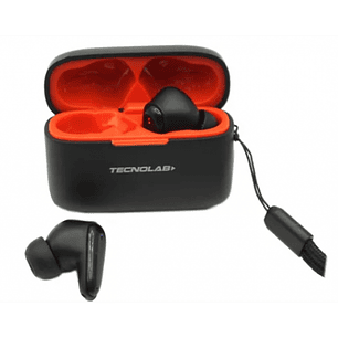 AUDIFONOS TECNOLAB INALAMBRICO TWS EARBUDS NEGRO TL567BK