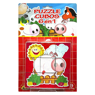 PUZZLE CUBOS 6 EN 1 TOYNG 3+ AA-8040 