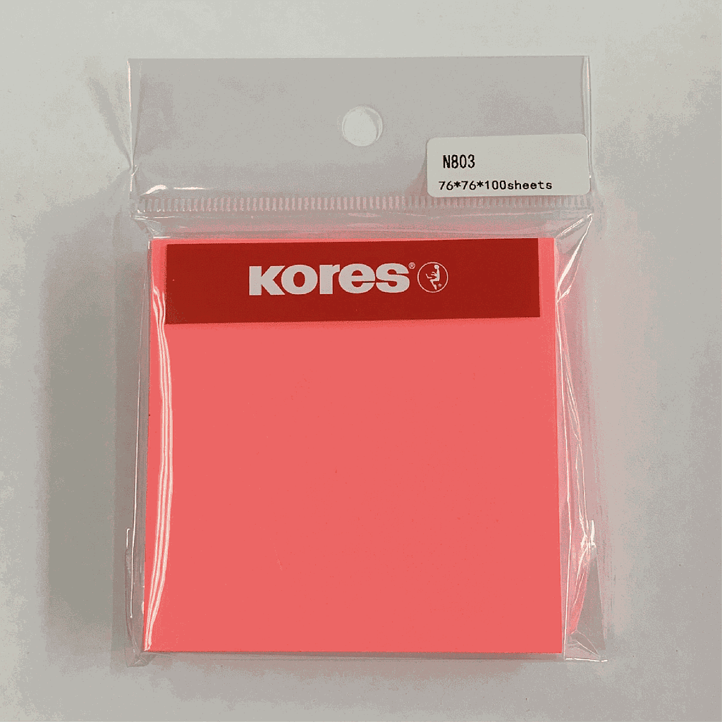TACO NOTES KORES ADHESIVO MAGENTA 76 X 76 MM 100 HJS. 1
