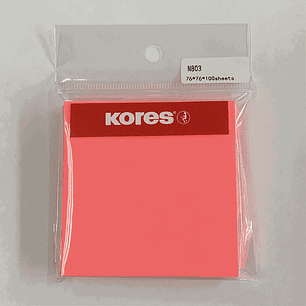 TACO NOTES KORES ADHESIVO MAGENTA 76 X 76 MM 100 HJS.