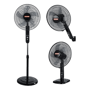 VENTILADOR 16'' CALMA DE PEDESTAL 50 WATTS NEGRO 3 EN 1 CPE160