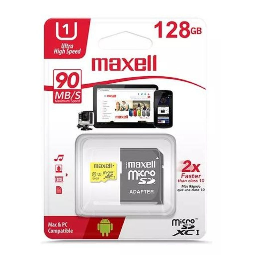 TARJETA DE MEMORIA MAXELL MICRO SDHC 128GB C/ADAPTADOR 1