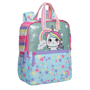 MOCHILA HEAD PEPA CAT KAWAII CELESTE 13 LTS