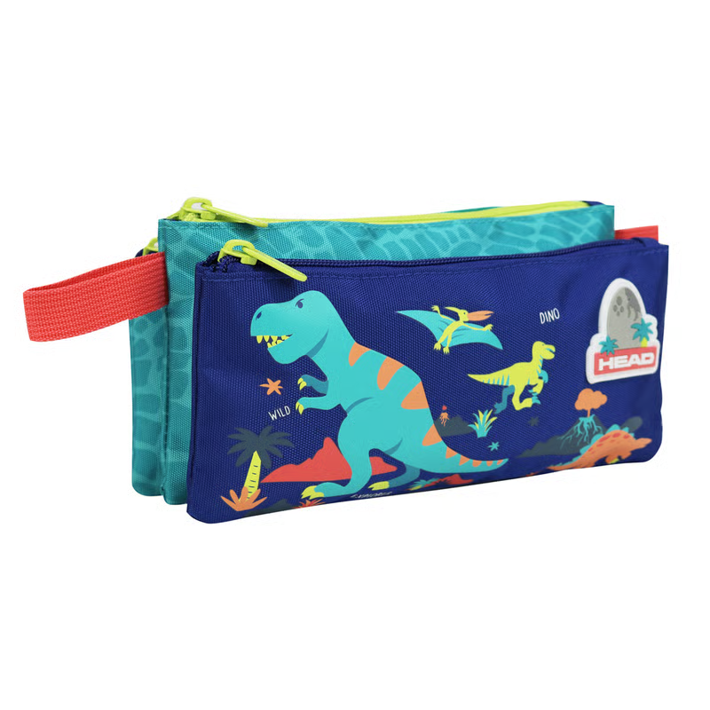 ESTUCHE HEAD CELERIO BOY MIX DINOS AZUL 1