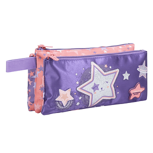 ESTUCHE HEAD CELERIO GIRL CAT STAR LILA