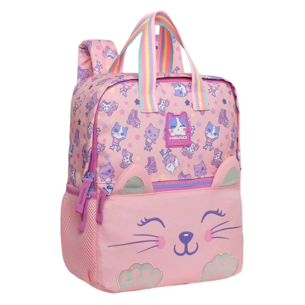 MOCHILA HEAD PEPA GATO PANINES ROSADO 13 LTS 1
