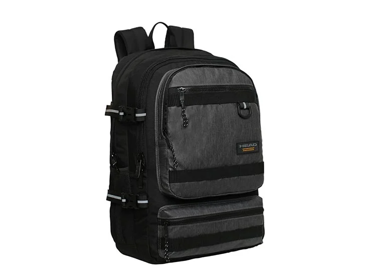 MOCHILA HEAD EXPEDITION MELANGE REVERSE GRIS OSCURO 40 LTS 1