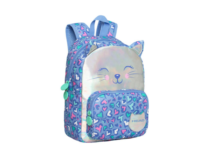MOCHILA HEAD POP GATO CORAZON LILA 8 LTS 1