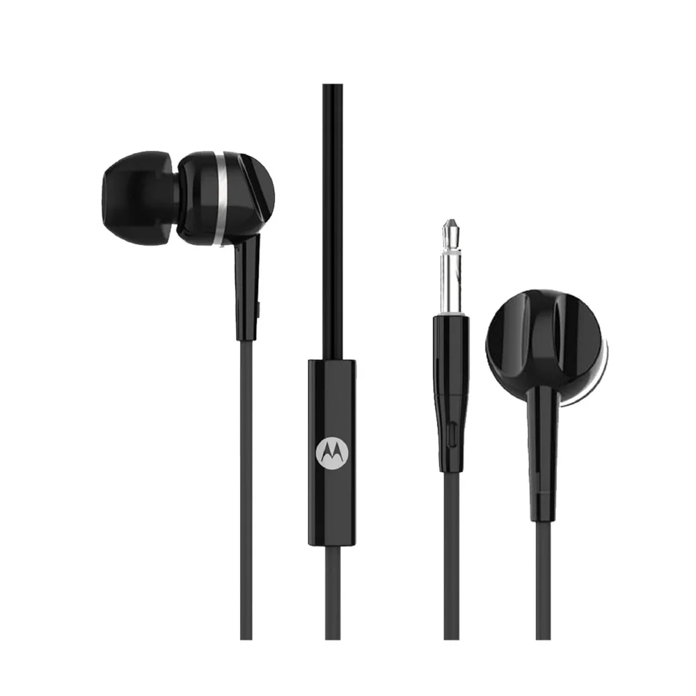 AUDIFONOS MOTOROLA EARBUDS 105 C/MICROFONO NEGRO 1