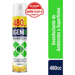 DESINFECTANTE IGENIX VIRGINIA JIRAFA VAINILLA 480 cc. 
