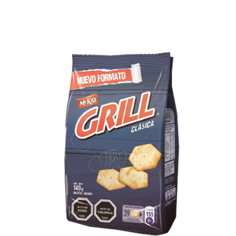 GALLETA MACKAY GRILL CLASICA 140 GRMS. 1