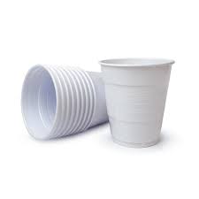 VASOS PLASTICOS GLAM BLANCO 10UNID. 350CC 1