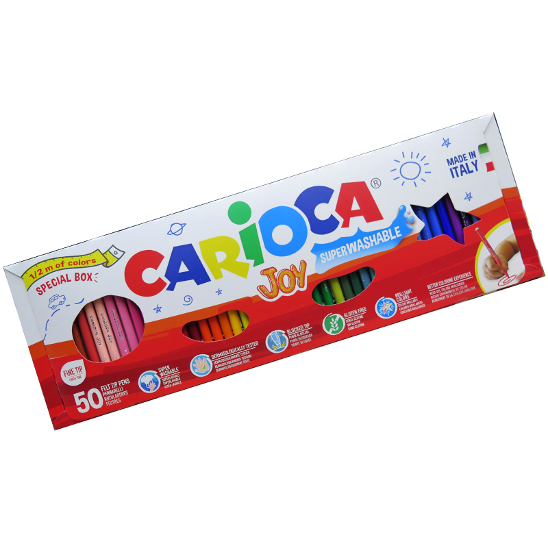 MARCADORES CARIOCA JOY  50 COLORES 1
