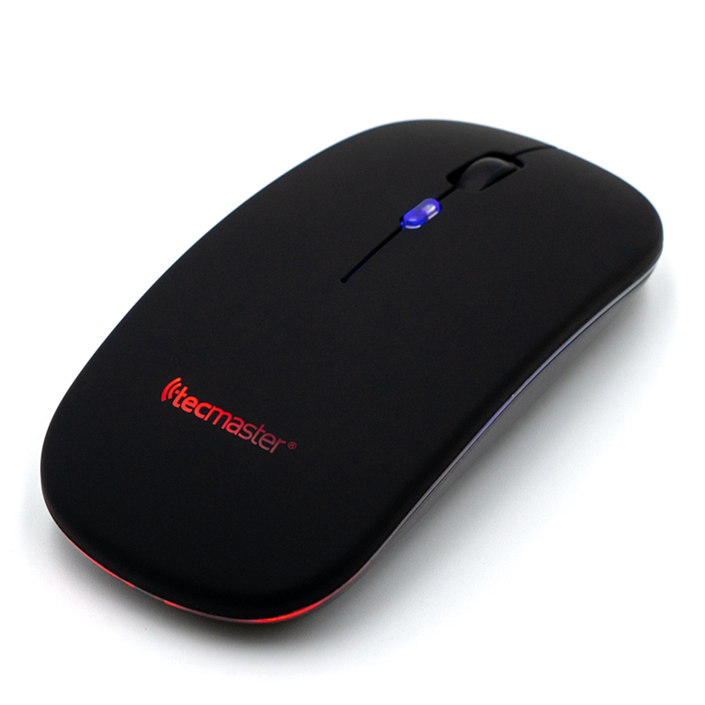 MOUSE DUAL TECMASTER INALAMBRICO Y BT V5.0 RECARGABLE NEGRO 1