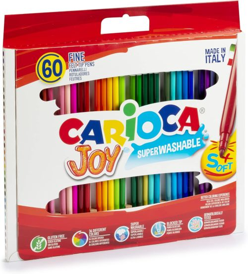 MARCADORES CARIOCA JOY 60 COLORES 1