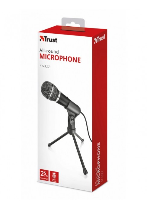 MICROFONO DE ESCRITORIO TRUST STARZZ CON TRIPODE PLUG ( DESC. ) 1