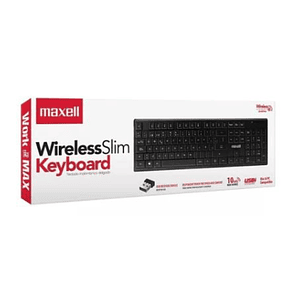 TECLADO MAXELL INALAMBRICO DELGADO
