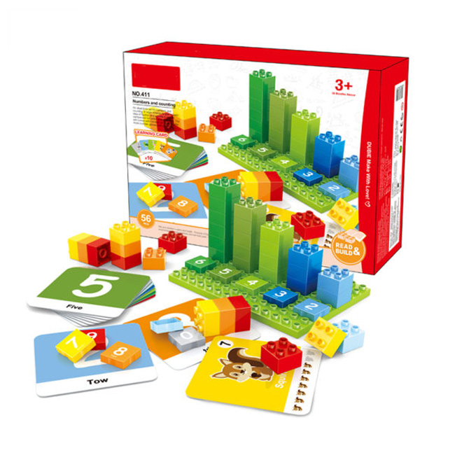 ABACO LEGO VERTICAL C/TARJETAS DE TRABAJO 56PZS. 3+ JMI N0.411 1