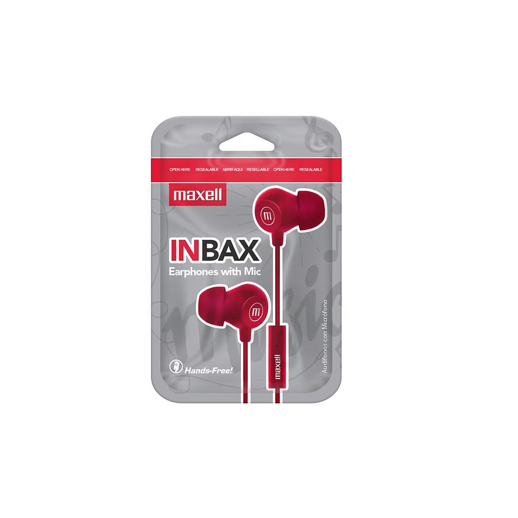 AUDIFONO MAXELL MANOS LIBRES RED IN-BAX JACK 3,5mm 1