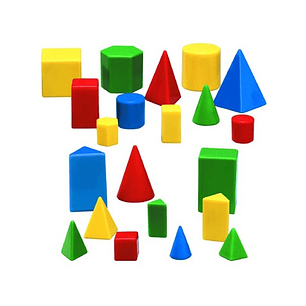 CUERPOS GEOMETRICOS DIF.TAMAÑOS 32PZS. (LER-0913) 5+